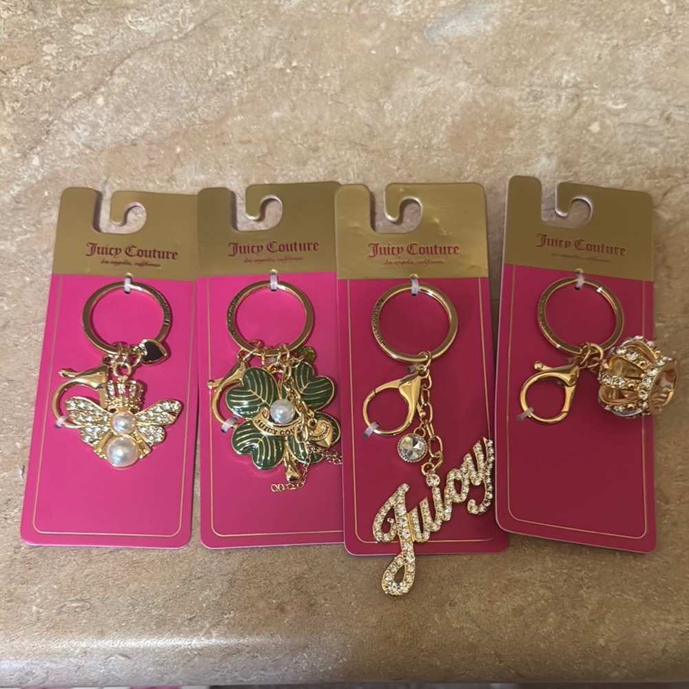 Juicy Couture Keychain 4 pack